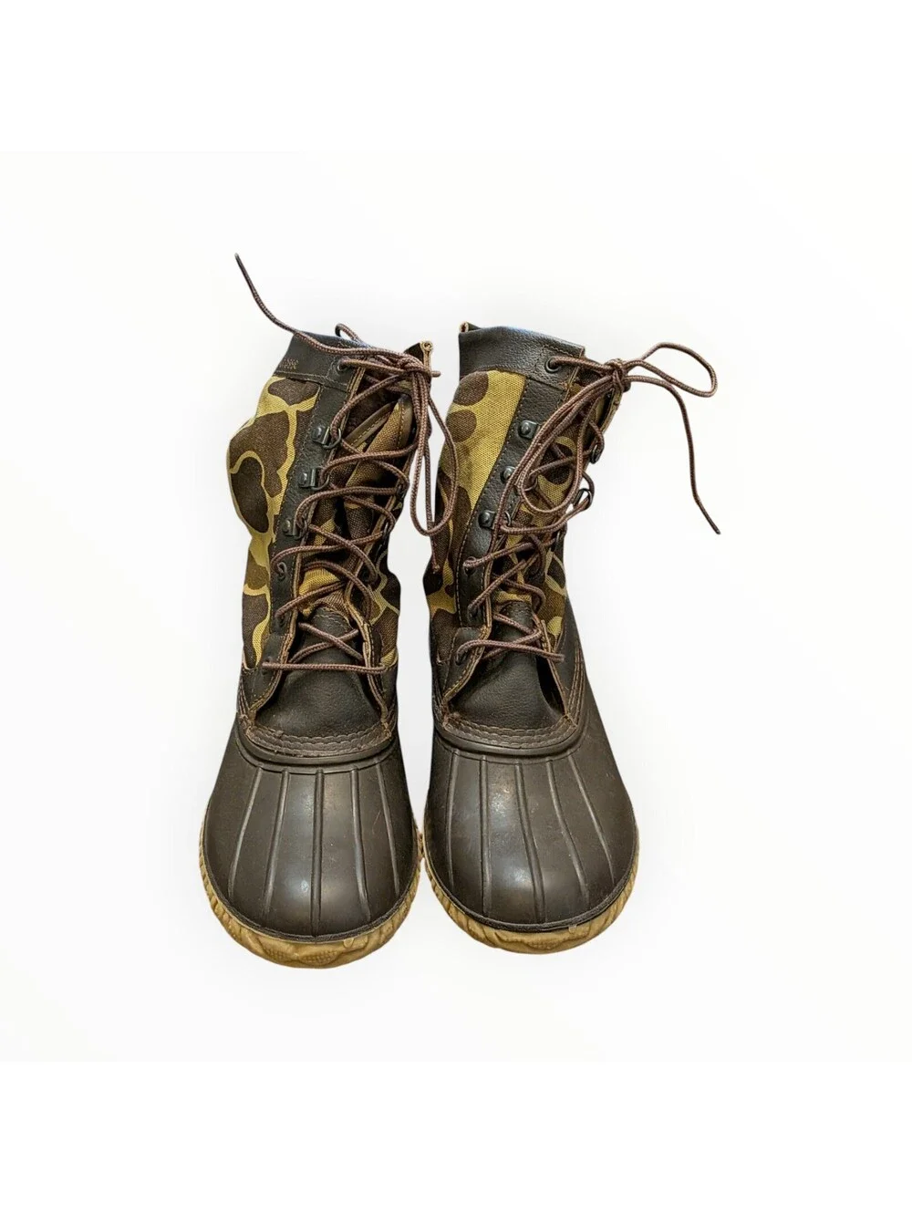 Vintage LaCrosse 1356 Duck Boots Camo Insulated USA Made Men's 9 M Hunting